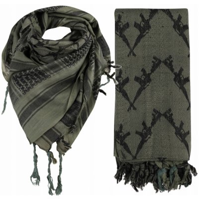 Šátek Mil-tec Shemagh Pušky zeleno černý – Zboží Dáma