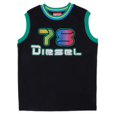 Diesel Teold t-shirt černá – Zboží Mobilmania