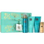 Rituals The Ritual Of Karma sprchová pěna 50 ml + čisticí tělový peeling 70 ml + hedvábné tělové mléko 70 ml + pečující tělový olej se třpytkami 30 ml – Zboží Dáma