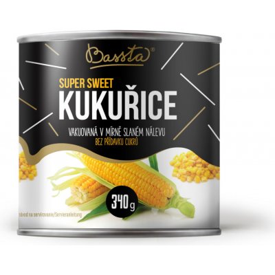Bassta Kukuřice v mírně slaném nálevu 340 g – Sleviste.cz