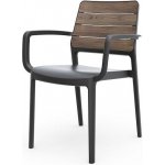 Keter Deco Porto s područkami walnut / grafit 271461 – Hledejceny.cz