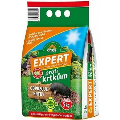 Nohelgarden Hnojivo GRASS EXPERT na trávník proti krtkům 5 kg – Sleviste.cz