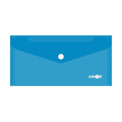 Obal s patentkou PP/DL, průhledný/modrý – Zboží Živě