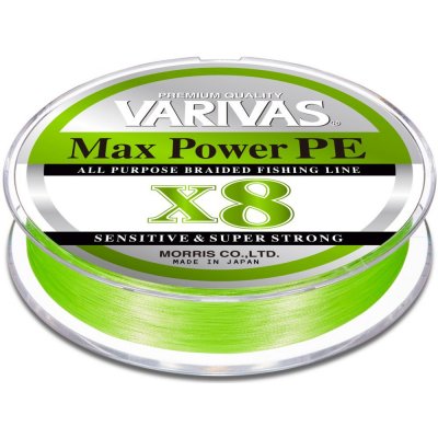Varivas Šňůra Max Power PE X8 Lime Green 150m 0,185mm