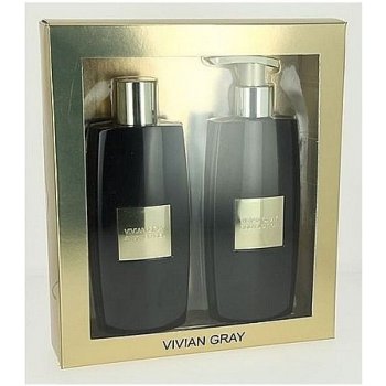 Vivian Gray tělové mléko + sprchový gel Vivian Gray BLACK 2 2 x 250 ml dárková sada