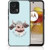 Pouzdro a kryt na mobilní telefon Motorola PROTEMIO MY ART Ochranný kryt pro Motorola Moto G73 5G HAPPY COW (181) 76127