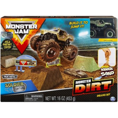 Spin Master Monster Jam sada s tekutým pískem Delux Soldier Fortune – Zboží Mobilmania