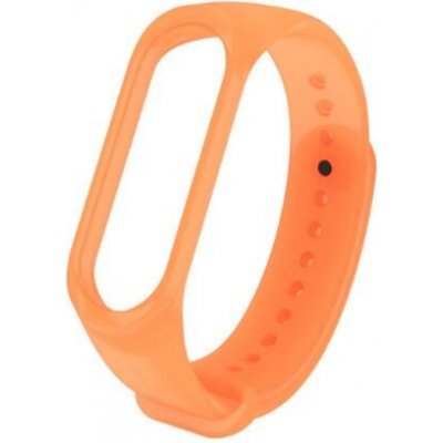 Xiaomi Silikonový náramek pro Mi Band 5 / Mi Band 6 Transparentní oranžová XMB5SWO – Zboží Mobilmania