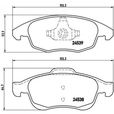 BREMBO Sada brzdových destiček, kotoučová brzda P 61 083 – Zboží Mobilmania