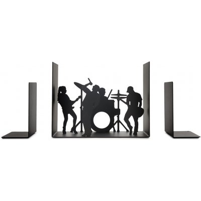 Balvi Knižní zarážky The Band 27775, černá – Zboží Dáma