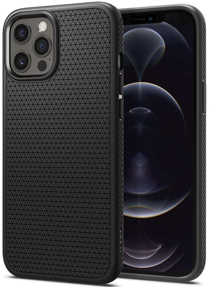 Pouzdro Spigen Liquid Air iPhone 12 Pro Max, černé