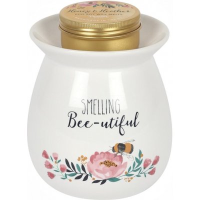 Something Different keramická aroma lampa set s vonným voskem Honey & Heather – Zboží Dáma