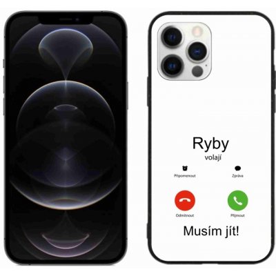 mmCase na iPhone 12 Pro Max - ryby volají bílé pozadí – Zboží Mobilmania