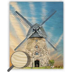 Dřevěný obraz Helma - Windmill