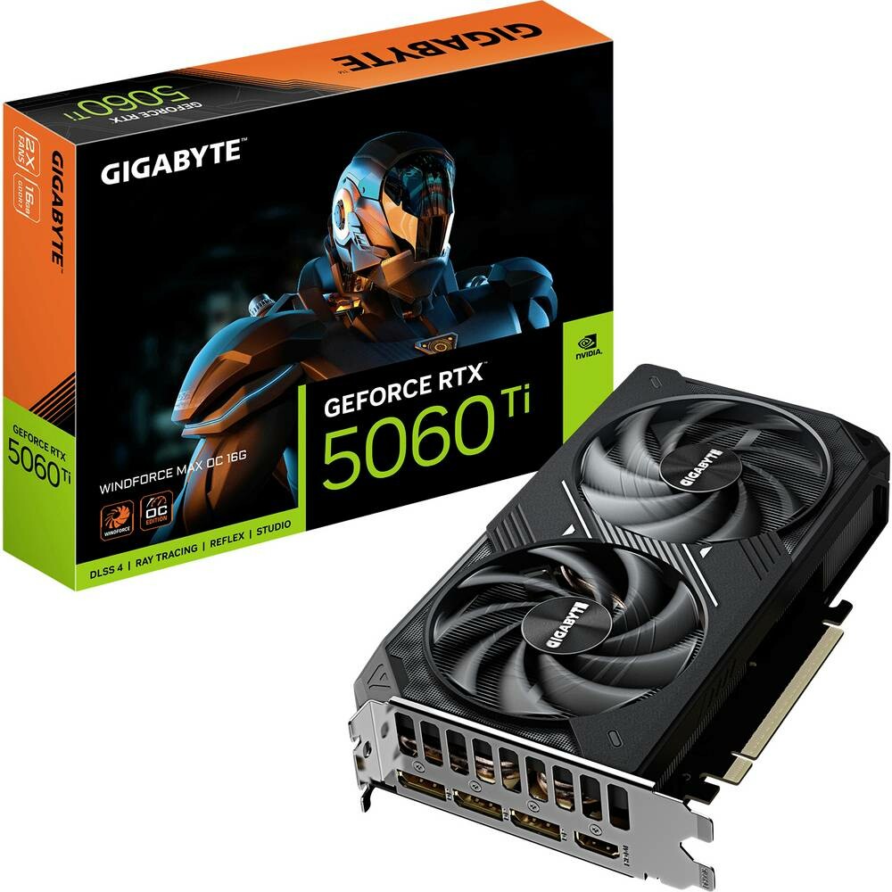 Gigabyte GeForce RTX 5060 Ti WINDFORCE MAX OC 16GB GDDR7 GV-N506TWF2MAX OC-16GD