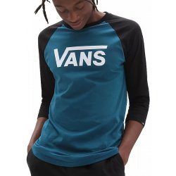 Vans tričko Classic Raglan Blue Coral/Black