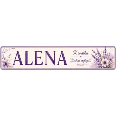 Bezvadary.cz | Dárková značka k svátku pro ženu s vlastním textem 20x4,2 cm / PVC plast 3mm / bez přísavek zd17 – Hledejceny.cz
