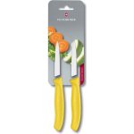 Victorinox 6 7606 L118B nůž na zeleninu žlutý 8cm 2 ks – Zboží Mobilmania