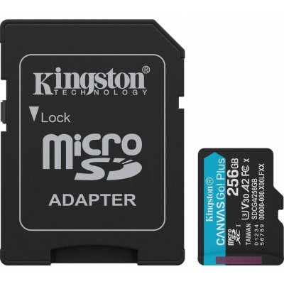 Kingston microSDXC 256GB Canvas Go Plus SDCG4/256GB – Hledejceny.cz
