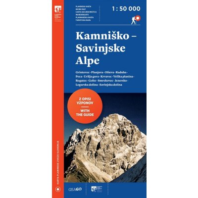 Geodetski Kamniško-Savinjské Alpy 1:50 000 turistická mapa