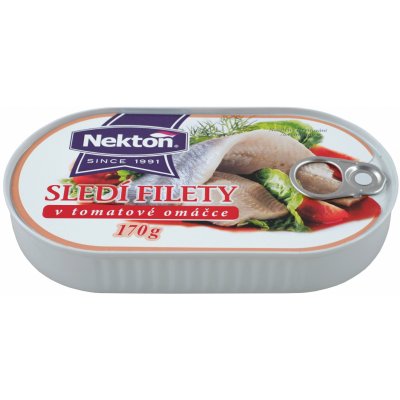 Nekton Sledí filety v rajčatové omáčce 170 g – Zboží Dáma