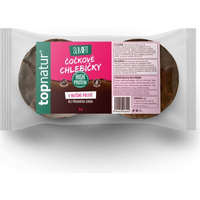 TOPNATUR Slim&fit Čočkové chlebíčky v mléčné polevě 70 g – Zboží Dáma