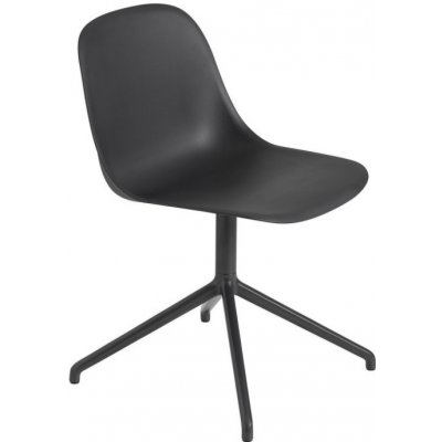 Muuto Fiber Side Chair Swivel Base černá