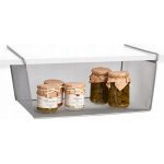 Zeller Present Kovový závěsný přídavný koš pod polici, šedá mřížka 42,5 x 26 x 19cm – Zboží Dáma