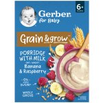 Gerber Mléčná kaše pšenično-ovesná banán a malina 200 g – Sleviste.cz