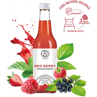 Bala21 Probiodrink Red Berry Kombucha s probiotiky 330 ml – Hledejceny.cz
