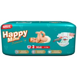 Recenze Happy Mimi Premium Midi 56 ks - Heureka.cz