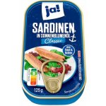 Ja! Sardinen in Sonnenblumenöl 125 g – Zbozi.Blesk.cz