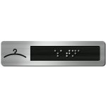 CEDULKA NA DVEŘE PRO NEVIDOMÉ (Braillovo písmo) - Šatny - 105x25mm – Hledejceny.cz