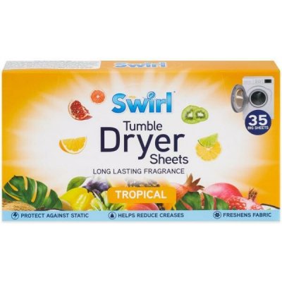 Swirl ubrousky do sušičky s vůní Tropického ovoce 35 ks – Sleviste.cz