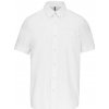 Pánská Košile Kariban pánská košile s krátkým rukávem Oxford bílá