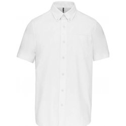Kariban pánská košile s krátkým rukávem Oxford bílá