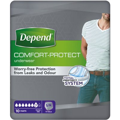 Depend Normal Inkontinenční kalhotky S/M pro muže 10 ks – Hledejceny.cz