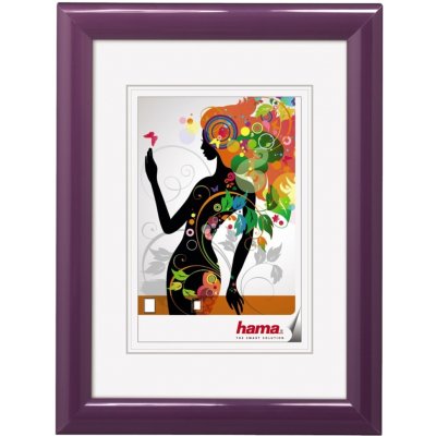 Hama rámeček plastový MALAGA, fialová, 13x18 cm – Zboží Mobilmania