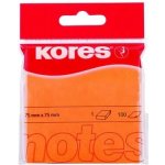 Kores samolepicí bloček neon oranžový 75 x 75 mm, 100 listů – Zboží Dáma