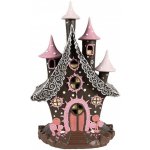 Hnědo-růžová svítící perníková chaloupka Gingerbread House - 16*13*26 cm / 3*AA - Clayre & Eef – Hledejceny.cz