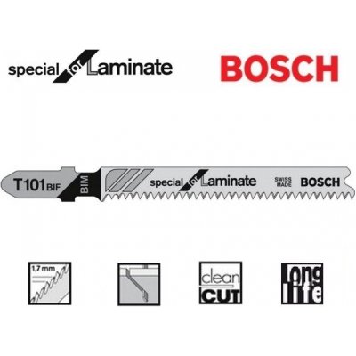 Bosch Pilový plátek do kmitací pily T 101 BIF - Special for Laminate Accessories 2608636431 – Hledejceny.cz