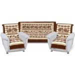 Bellatex přehoz Souprava Karmela PLUS 3+1+1 béžový kašmír 150 x 200 cm, 2 ks 65 x 150 cm – Zbozi.Blesk.cz