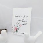 Svatební oznámení Akvarelové růže 1, rozměry 10,5 x 14,5 cm – Hledejceny.cz
