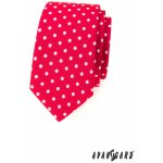 Avantgard kravata Slim Lux červená s bílými puntíky 571 1979 – Zboží Mobilmania