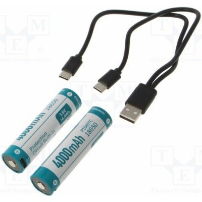 KEEPPOWER P1840TC Akum: Li-Ion; 18650,MR18650; 3,7V; 4000mAh; Ø18,5x70,5mm; 8A; 2ks. – Zboží Živě