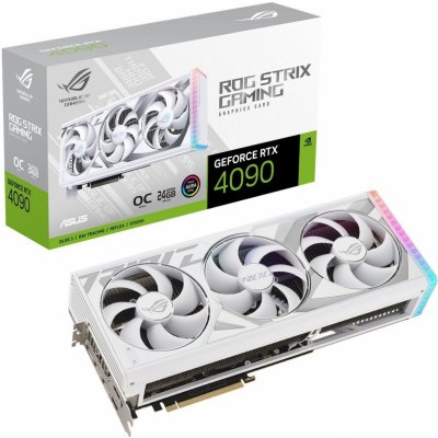 Asus ROG Strix GeForce RTX 4090 White OC Edition 24GB GDDR6X 90YV0ID2-M0NA00 – Zboží Mobilmania