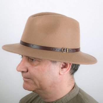 Hnědý klobouk Felt 161006