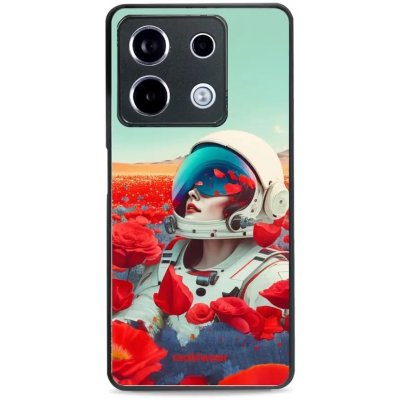 Mobiwear Glossy Xiaomi Redmi Note 13 Pro 5G / Poco X6 5G - G001G Astronautka v květech – Zboží Mobilmania