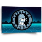 Sablio Obraz Futurama Bender Čtvrtá dimenze - 60x40 cm – Hledejceny.cz