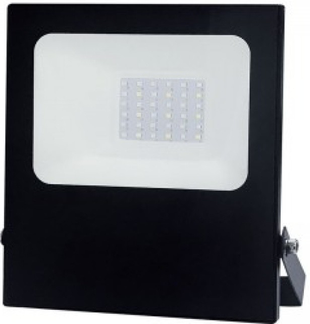ACA Lighting LED venkovní slim reflektor Q 30W/230V/RGB+6000K/2650Lm/110°/IP66, černý